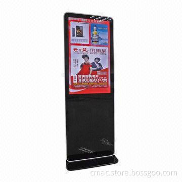 Floor Stand Network AD Player with TFT-LCD LED Back-light and Scrolling Screen 4GB USB Flash Drive